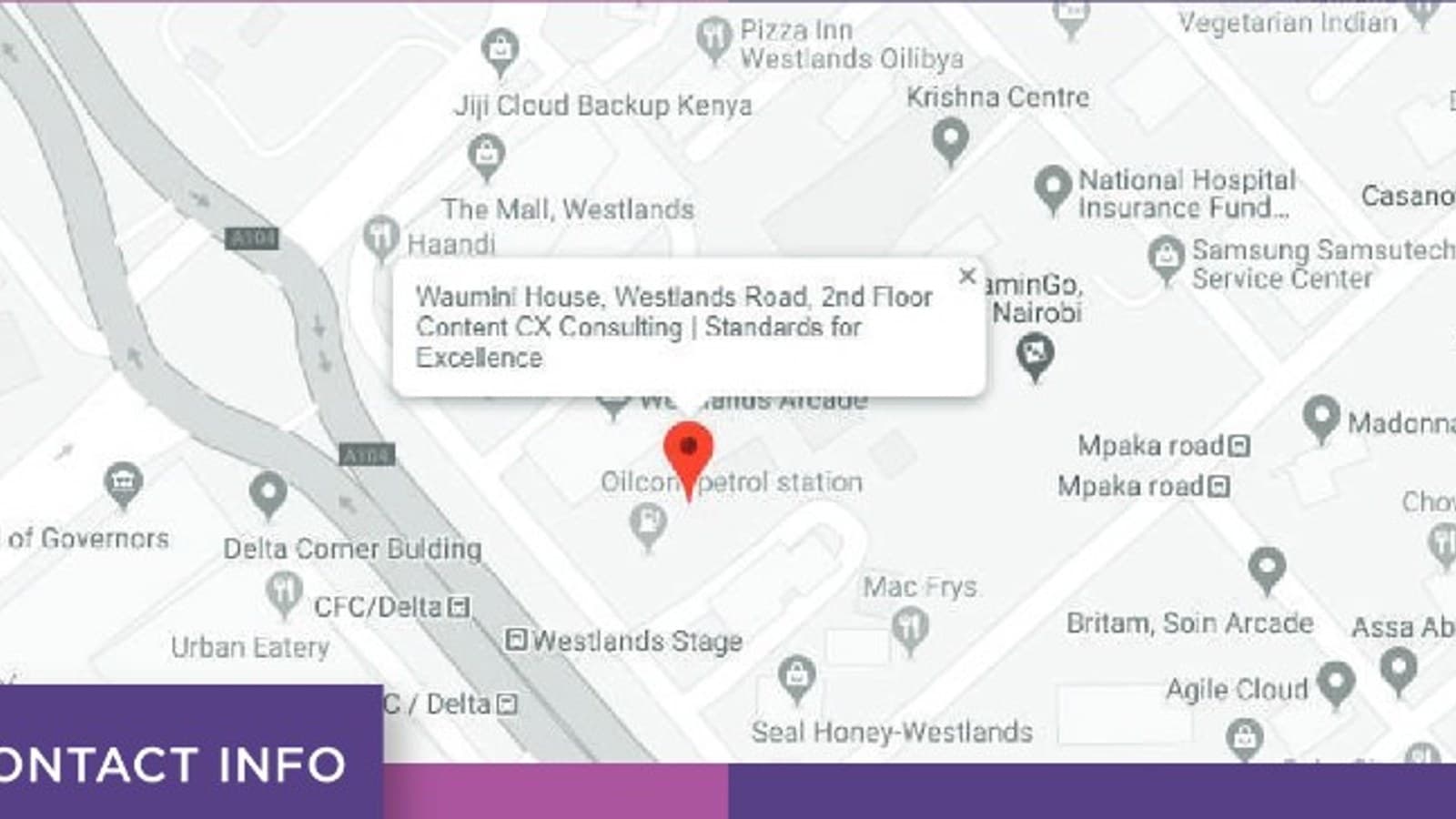 Content CX Consulting location — Waumini House, Westlands