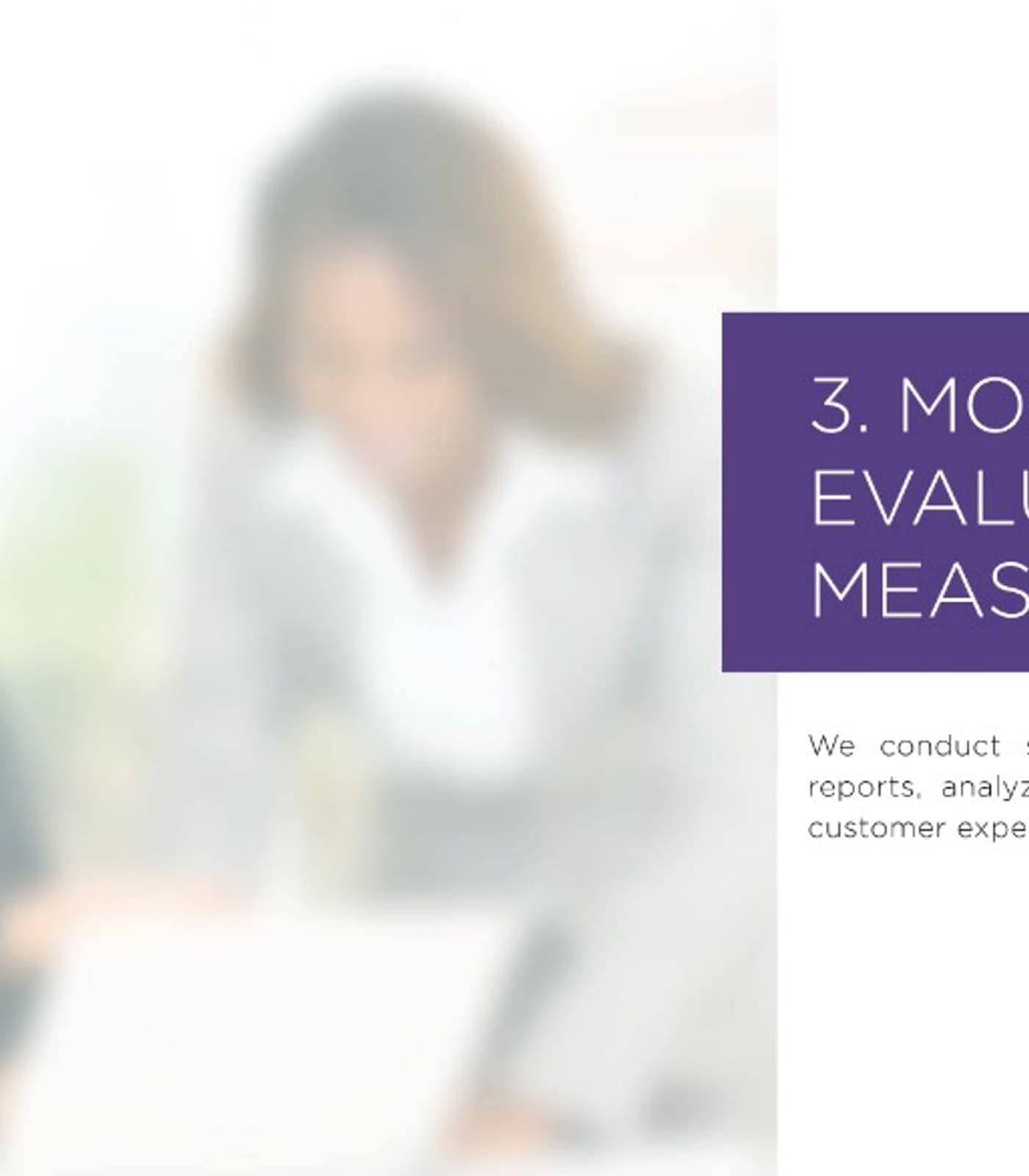 Professionals reviewing customer experience metrics